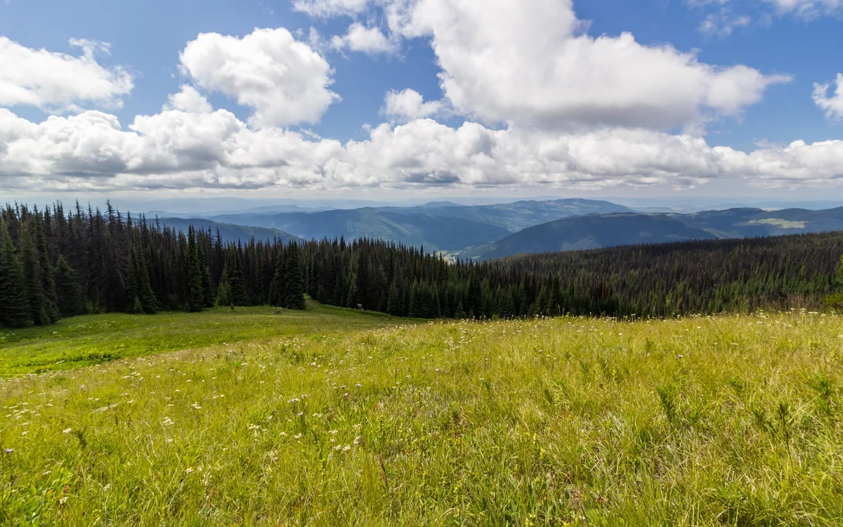 View of Sun Peaks - a perfect place to relax and enjoy your jacuzzi