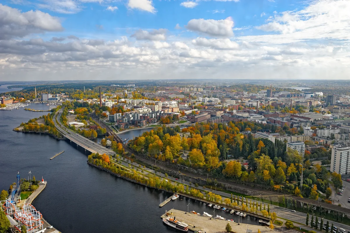 View of Tampere - a perfect place to relax and enjoy your jacuzzi