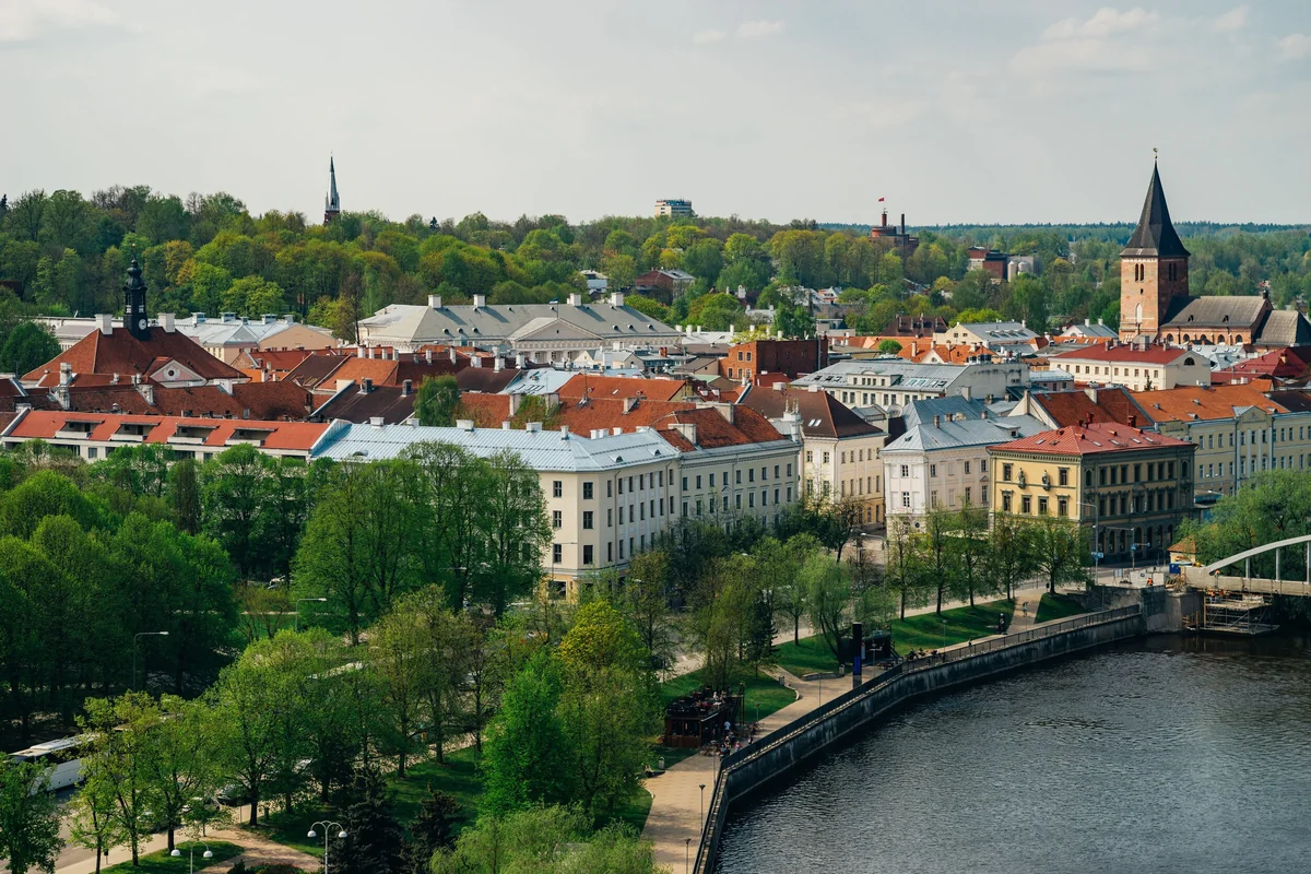 View of Tartu - a perfect place to relax and enjoy your jacuzzi