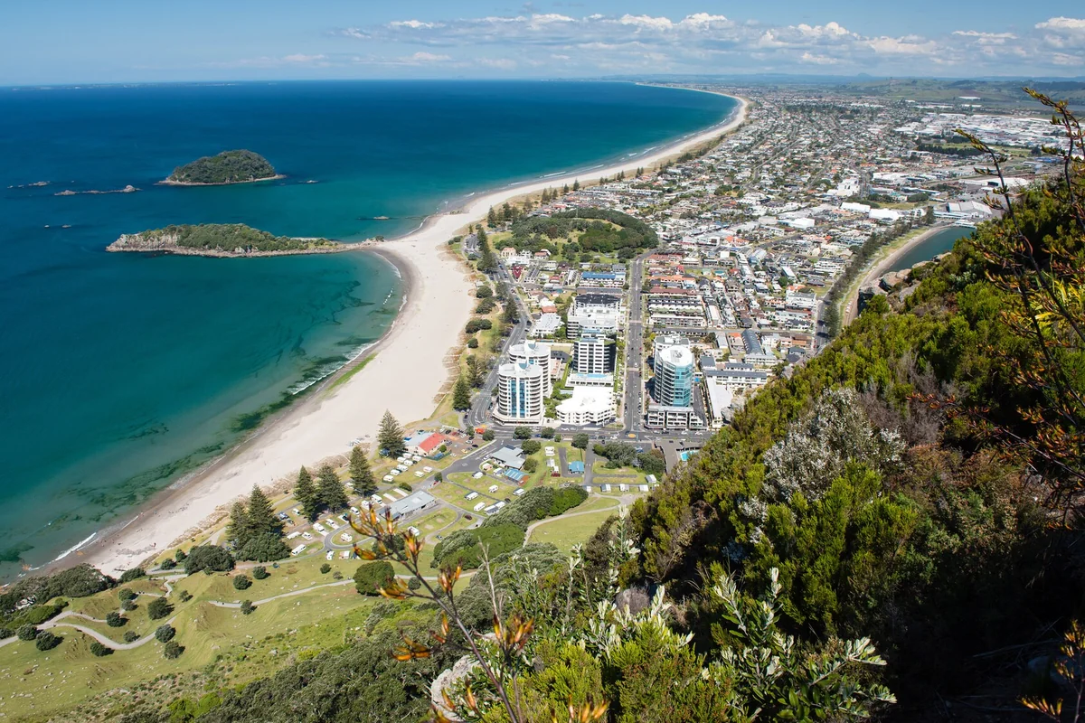 View of Tauranga - a perfect place to relax and enjoy your jacuzzi