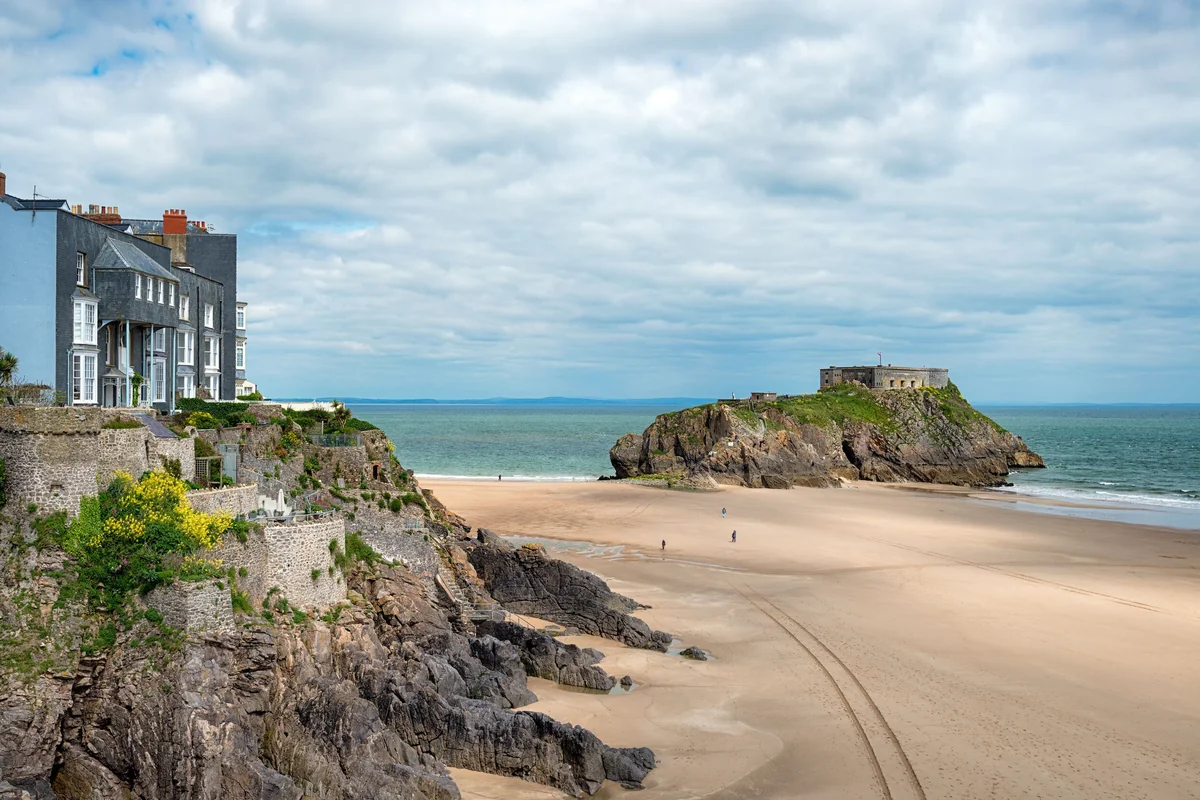View of Tenby - a perfect place to relax and enjoy your jacuzzi