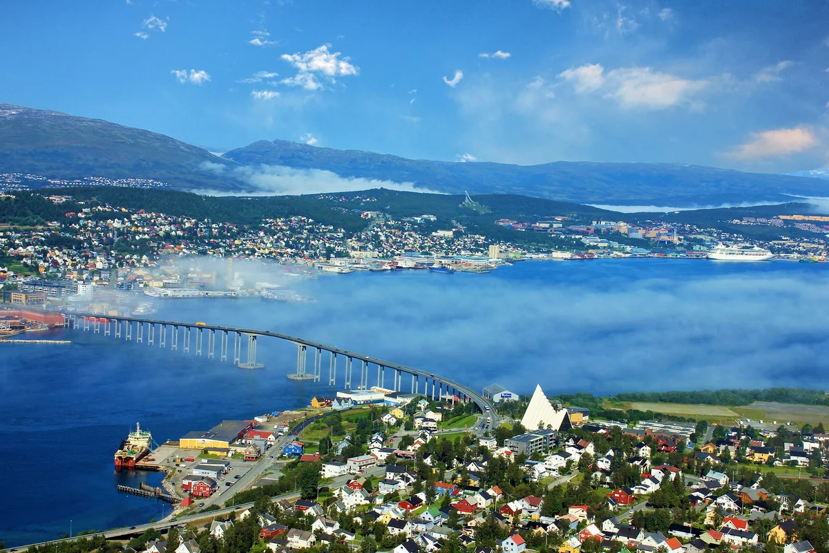 View of Tromsø - a perfect place to relax and enjoy your jacuzzi