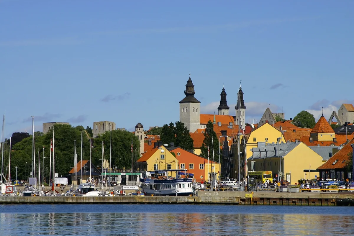 View of Visby - a perfect place to relax and enjoy your jacuzzi